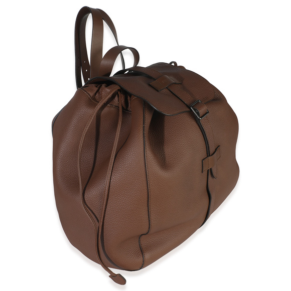 Gucci Brown Pebbled Leather Large Grand Prix Backpack - Picture 3 of 8